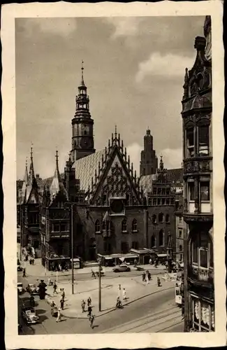 Ak Breslau in Schlesien, Rathaus