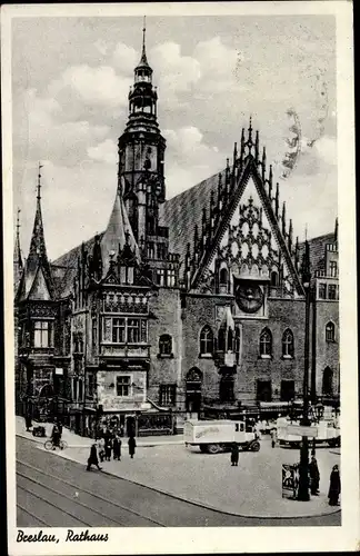 Ak Breslau in Schlesien, Rathaus