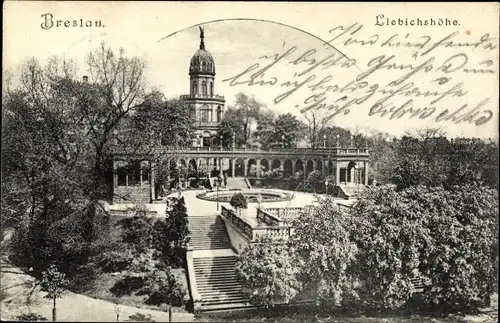 Ak Breslau (Wrocław) in Schlesien, Liebichshöhe
