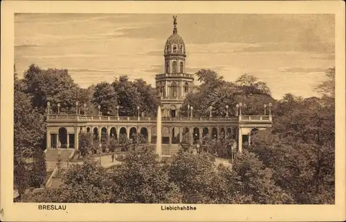 Ak Breslau (Wrocław) in Schlesien, Liebichshöhe