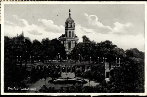 Ak Breslau (Wrocław) in Schlesien, Liebichshöhe