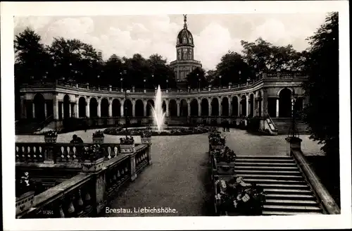 Ak Breslau (Wrocław) in Schlesien, Liebichshöhe