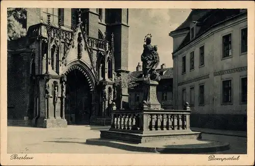 Ak Breslau (Wrocław) in Schlesien, Domportal