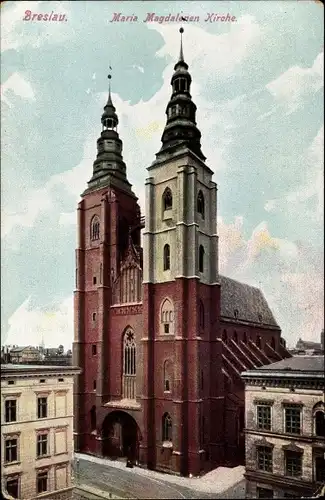 Ak Breslau (Wrocław) in Schlesien, Maria Magdalenen Kirche