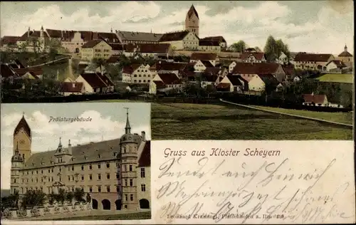Ak Scheyern in Oberbayern, Kloster, Gesamtansicht, Prälaturgebäude