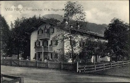 Ak Rottach Egern am Tegernsee in Oberbayern, Villa Hagn, Rottach No. 17 a