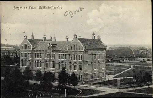 Ak Bergen op Zoom Nordbrabant Niederlande, Artillerie Kazerne