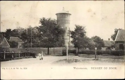 Ak Bergen op Zoom Nordbrabant Niederlande, Watertoren