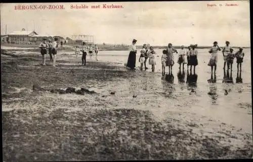 Ak Bergen op Zoom Nordbrabant Niederlande, Schelde met Kurhaus