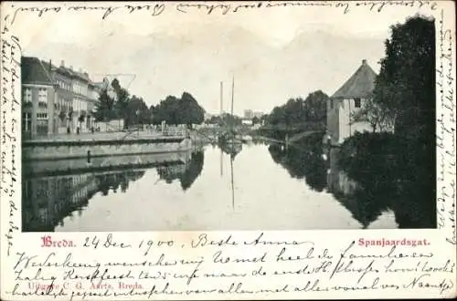 Ak Breda Nordbrabant Niederlande, Spanjaardsgat