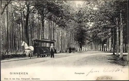 Ak Ginneken en Bavel Nordbrabant, Poneytram