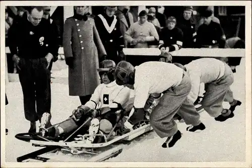 Sammelbild Olympia 1936, Reto Capadrutt, Bob Schweiz I