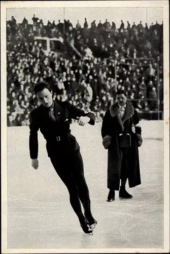 Sammelbild Olympia 1936, Eiskunstläufer Karl Schäfer