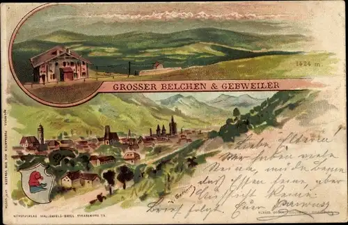 Künstler Litho Soultz Sulz Elsass Haut Rhin, Großer Belchen, Gebweiler