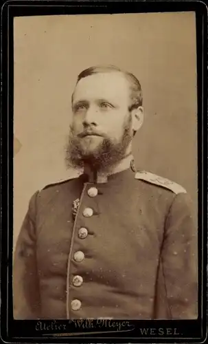 CdV Wesel, Deutscher Soldat in Uniform, Portrait