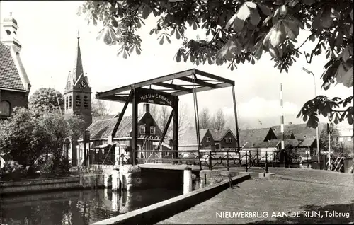 Ak Nieuwerbrug Südholland, aan de Rijn, Tolbrug