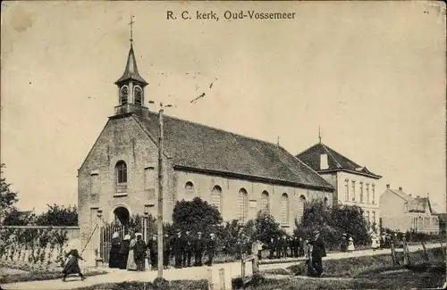 Ak Oud Vossemeer Zeeland Niederlande, R.C. Kerk