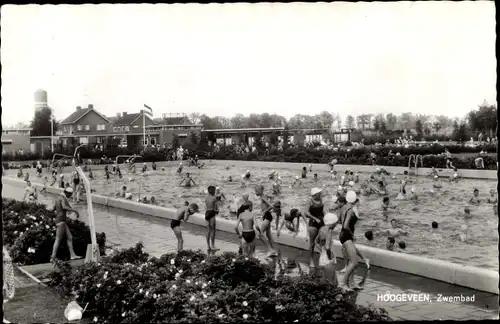 Ak Hoogeveen Drenthe Niederlande, Zwembad