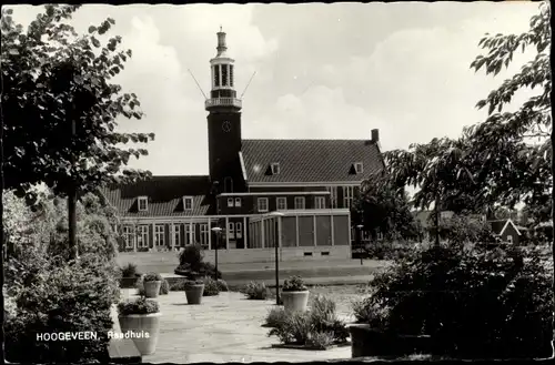 Ak Hoogeveen Drenthe, Raadhuis