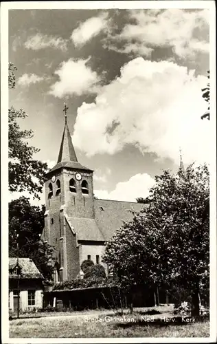 Ak Ginneken en Bavel Nordbrabant, Ned. Herv. Kerk