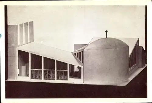 Ak Wittem Limburg Niederlande, Maquette van de nieuw te bouwen bedevaartskapel St. Gerardus