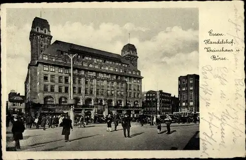 Ak Essen im Ruhrgebiet, Handelshof, Vereinshaus und Börse