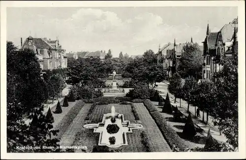 Ak Krefeld am Niederrhein, Bismarckplatz