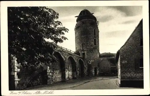 Ak Zons Dormagen Niederrhein, alte Mühle