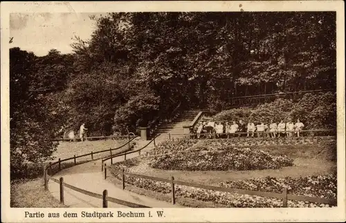 Ak Bochum im Ruhrgebiet, Partie aus dem Stadtpark