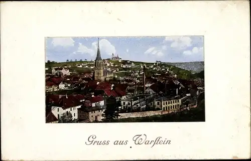 Ak Warstein im Sauerland, Ortsansicht