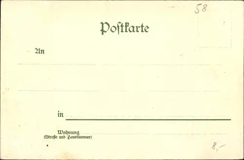 Litho Friedrichroda in Thüringen, Teilansicht, Kühe, Viehtrieb