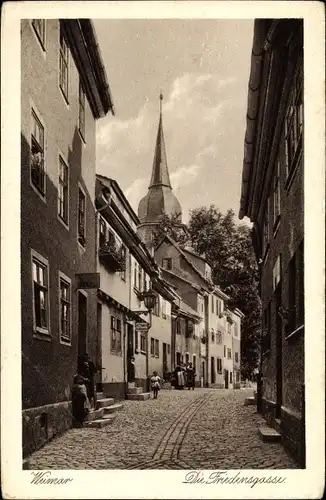 Ak Weimar in Thüringen, Friedensgasse, Kinder