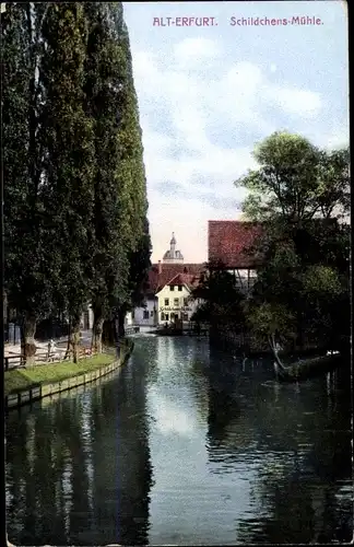 Ak Erfurt in Thüringen, Schildchensmühle