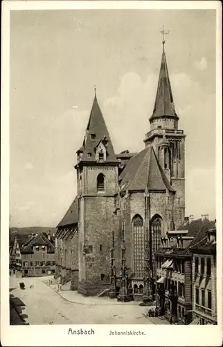 Ak Ansbach in Mittelfranken, Johanniskirche