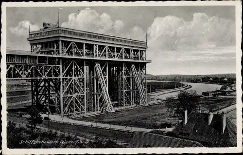 Ak Niederfinow im Barnim, Schiffshebewerk