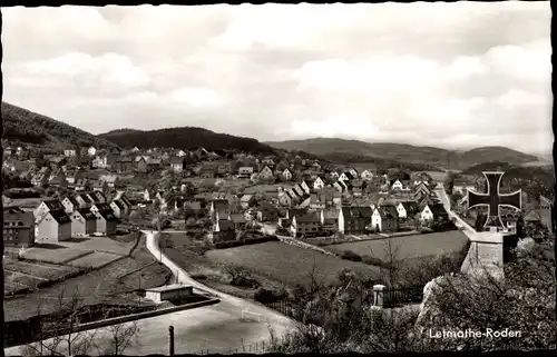 Ak Letmathe Roden Iserlohn im Märkischen Kreis, Panorama, Siedlung, Kriegerdenkmal