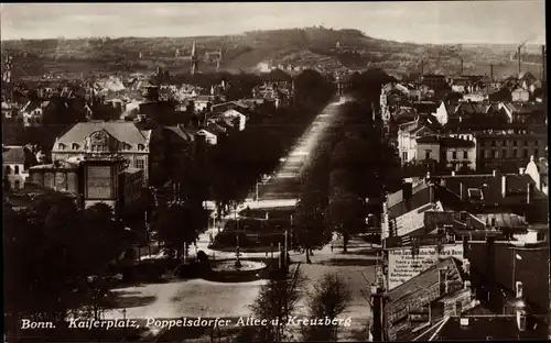 Ak Bonn am Rhein, Kaiserplatz, Poppelsdorfer Allee, Kreuzberg