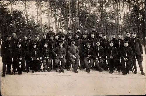 Foto Ak Wünsdorf Zossen in Brandenburg, Truppenübungsplatz, Deutsche Soldaten in Uniform