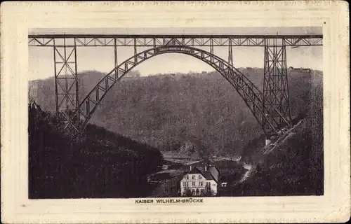 Ak Solingen im Bergischen Land, Müngstener Brücke, Kaiser Wilhelm Brücke, Remscheid