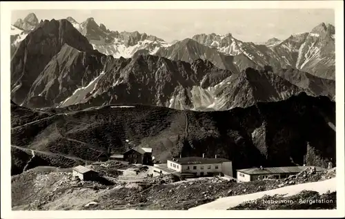 Ak Oberstdorf im Oberallgäu, Edmund Probst Haus, Nebelhornhaus, Bergunterkunftshaus Höfatsblick