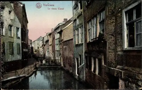 Ak Verviers Wallonien Lüttich, Le vieux Canal