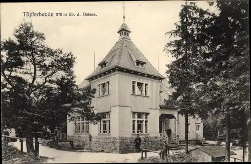 Ak Oybin in der Oberlausitz, Töpferbaude