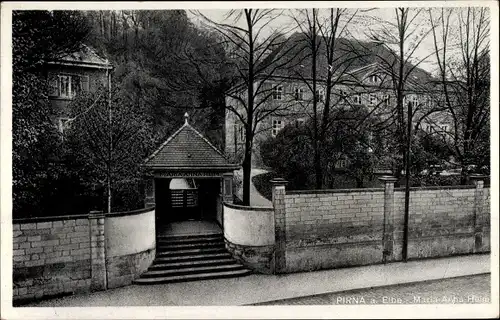 Ak Pirna an der Elbe, Maria Anna Heim