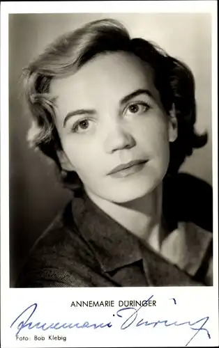 Ak Schauspielerin Annemarie Düringer, Portrait, Autogramm