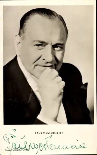 Ak Schauspieler Paul Westermeier, Portrait, Autogramm
