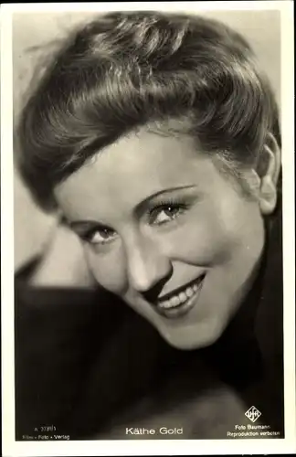 Ak Schauspielerin Käthe Gold, Portrait, Ufa Film