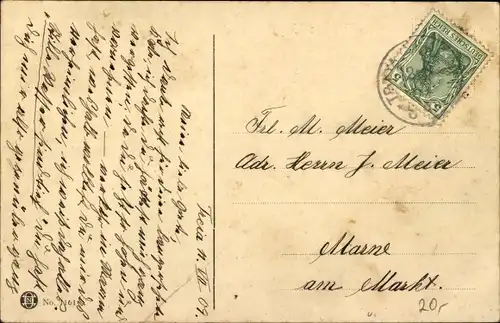 Ak Treya Treia an der Treene, Straßenpartie