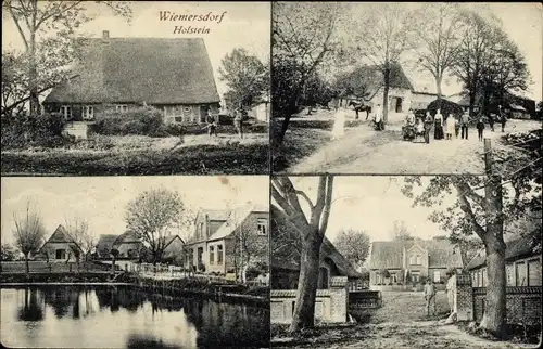 Ak Wiemersdorf in Holstein, Ortsansichten, Gehöft, Anwohner