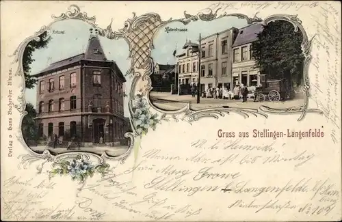 Ak Hamburg Eimsbüttel Stellingen Langenfelde, Postamt, Kieler Straße
