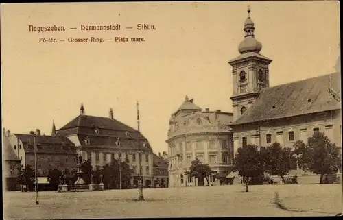 Ak Sibiu Nagyszeben Hermannstadt Rumänien, Großer Ring